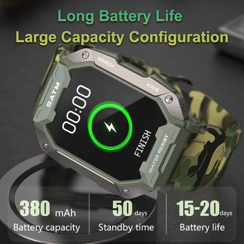 Zodvboz SmartWatch Men Camouflage Army