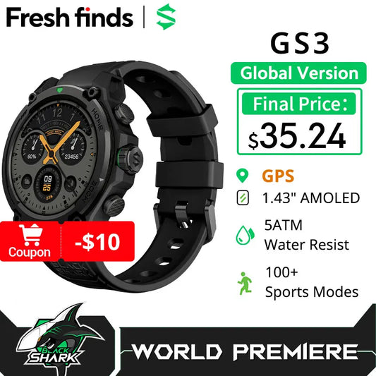 BLACKSHARK GS3 SmartWatch Global Version