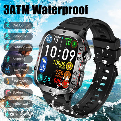 GUHUAVMI Rugged SmartWatch Men Waterproof